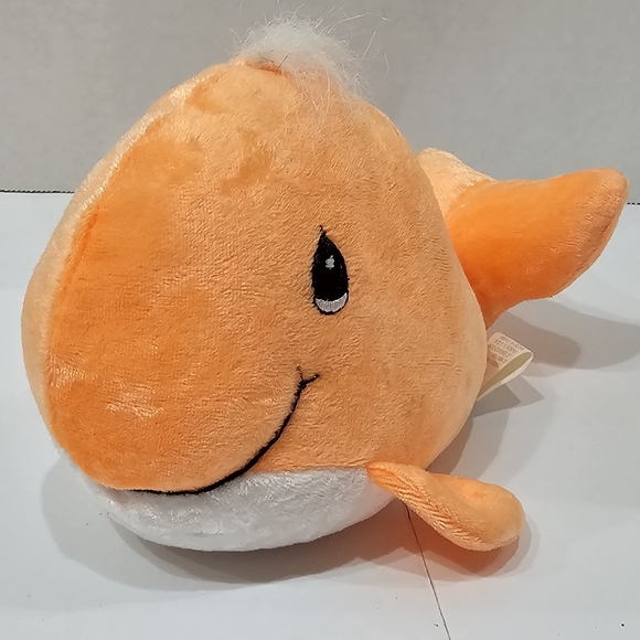 1998 Precious Moments Tender Tails 7" Orange Whale Enesco Bean Bag Plush EUC - Picture 9 of 9